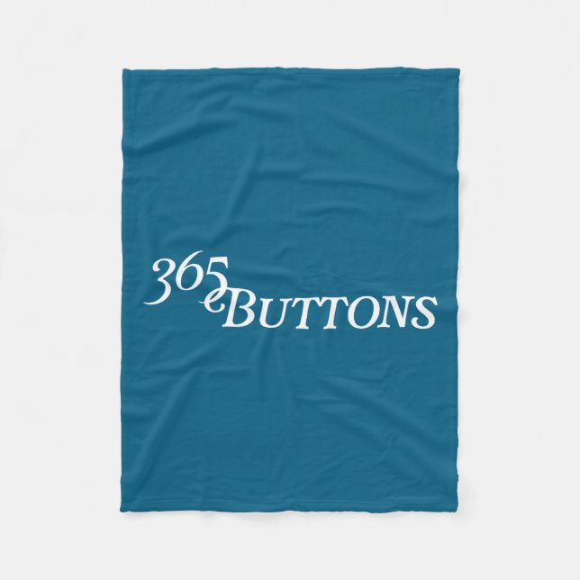 365 Buttons Gen Z Meme Illustration Fleece Blanket (Front)