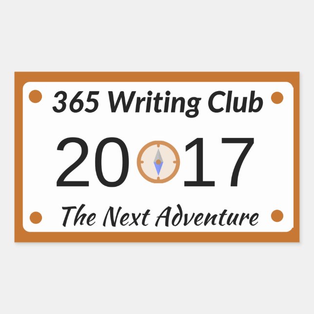 365 Writing Club Stickers! Sticker (Front)