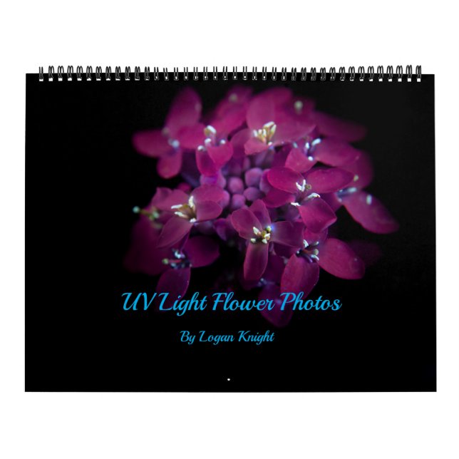 365NM UV Light Flower Photographs Calendar (Cover)