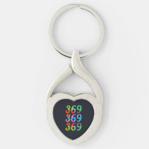 369 numbers keychain