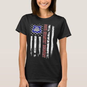 369th Infantry Regiment Veteran USA Flag Veterans T-Shirt