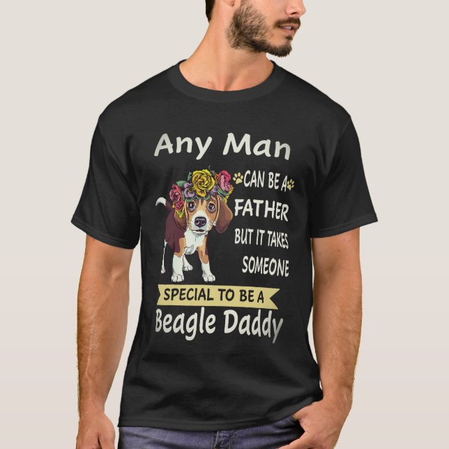 36 Any Man - Beagle Daddy Beagle T-Shirt (Front)