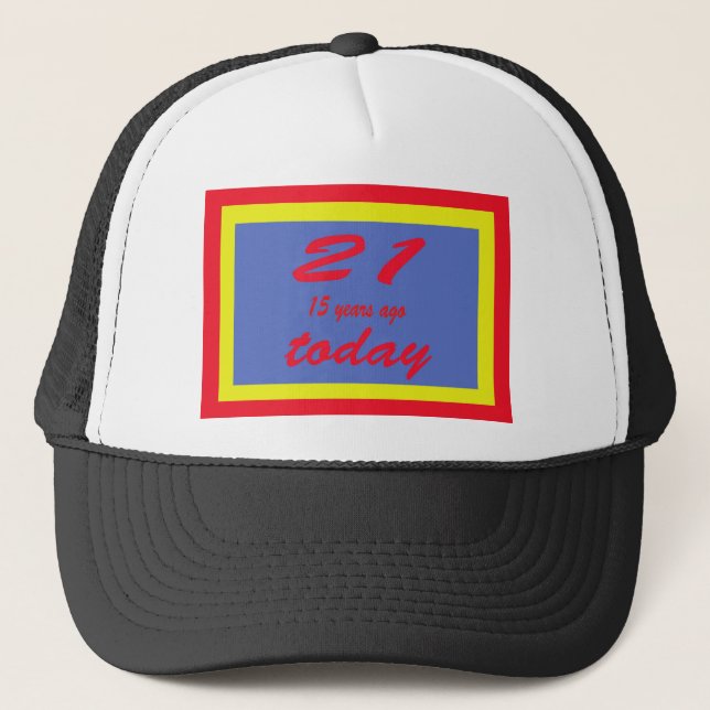 36 birthday trucker hat (Front)