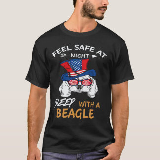 36 Feel Safe At Night Sleep With A Beagle T-Shirt