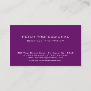 36 Modern Professional Business Card colour berry