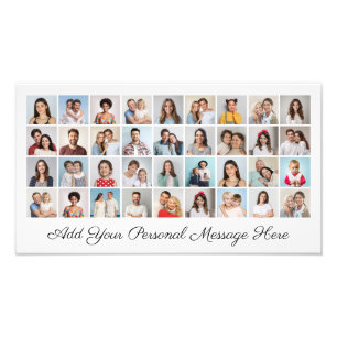 36 Photo Collage Add A Greeting Photo Enlargement Print