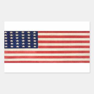 36 star US flag sticker