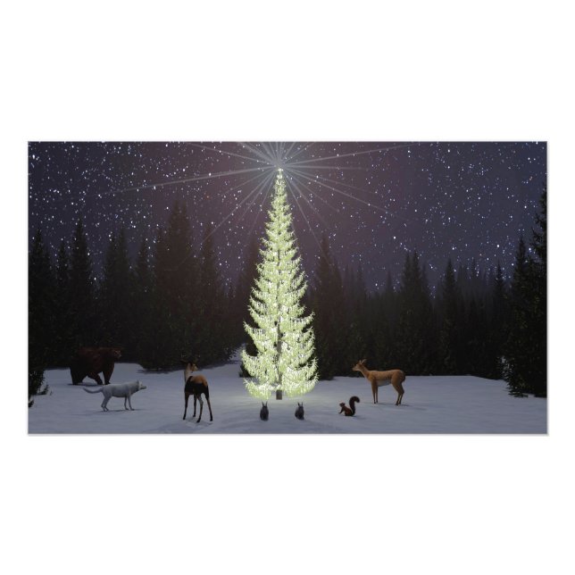 36"x24" paper poster with "O Tannenbaum" image (Front)