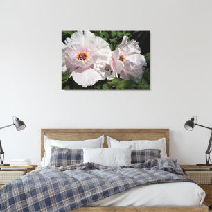 36"x24" Tree Peonies Canvas Print