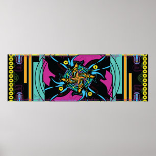 36" x 12" EPD: Lemurian Rainbow Light Bridge Poster
