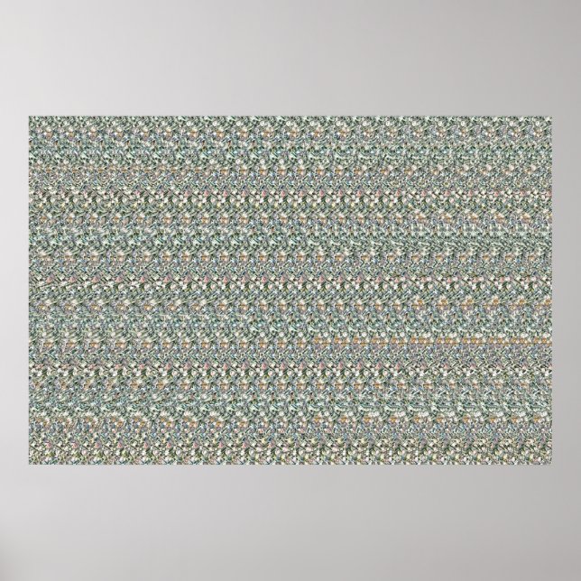 36" x 24" "Financial Vision" 3D Magic Eye® Poster (Front)