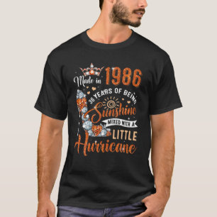 36 Year Old Made In 1986 Birthday Queen Diamond He T-Shirt