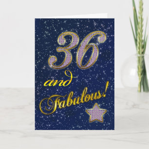 36e fête d'anniversaire Invitation
