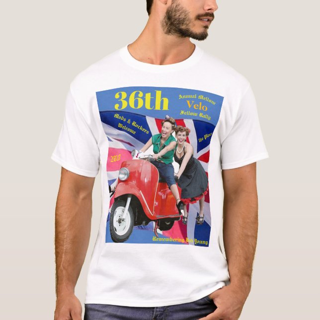 36th Annual Mellow VELO Fellow Rally 2018 T-Shirt (Front)