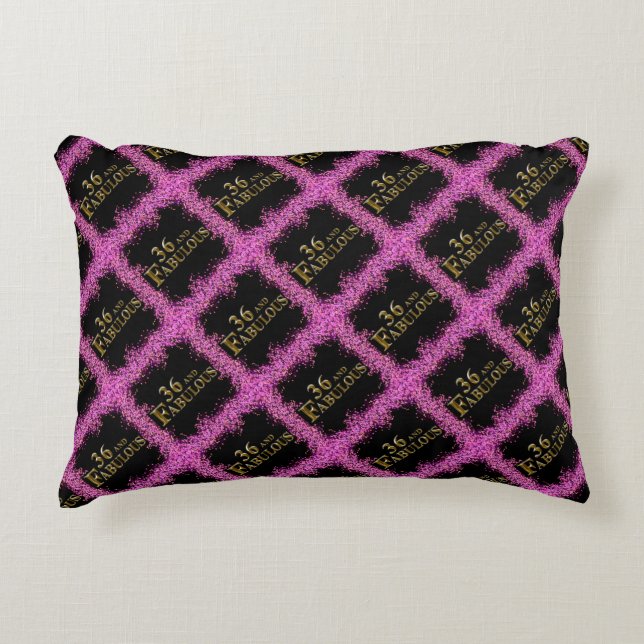 36th  Birthday  Accent Pillow (Front)
