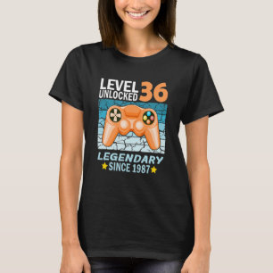 36th birthday gamer born in 1987 3 T-Shirt