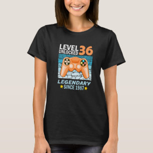 36th birthday gamer born in 1987 3 T-Shirt