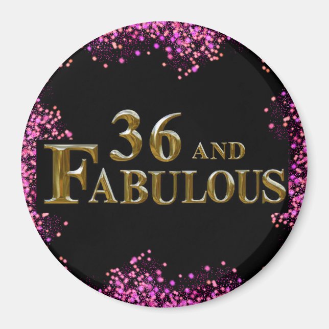 36th  Birthday  Magnet (Front)