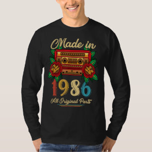 36th Birthday Party 36 Year Old Awesome 1986 Retro T-Shirt