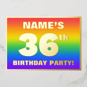 36th Birthday Party: Fun, Colourful Rainbow Patter