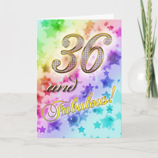 36th Birthday party Invitation (Front)