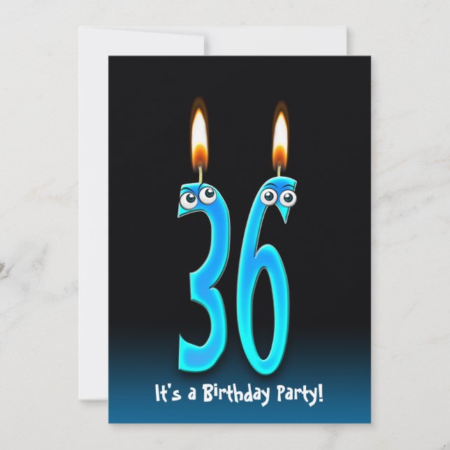 36th Birthday Party Invite (Front)