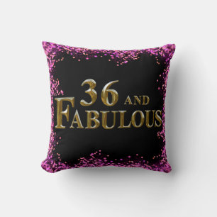 36th Birthday Throw Pillow