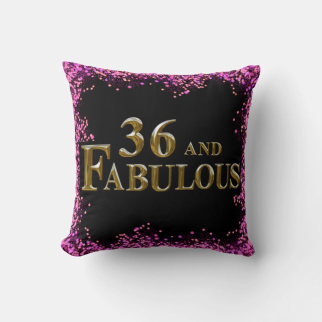 36th  Birthday  Throw Pillow (Front)