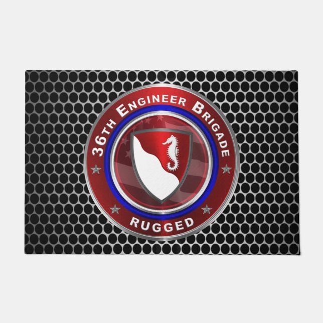 36th Engineer Brigade “Rugged” Doormat (Front)