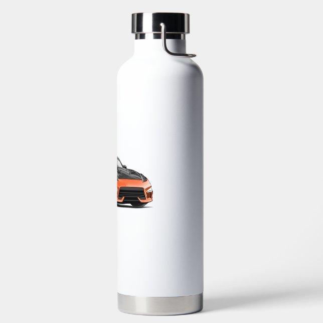 370z drawing on keychain for jdm car enthusiasts  water bottle (Left)