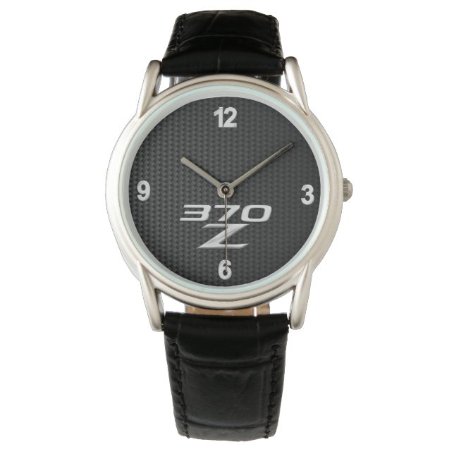 370Z Mens Watch - Carbon Fibre Digital Background (Front)