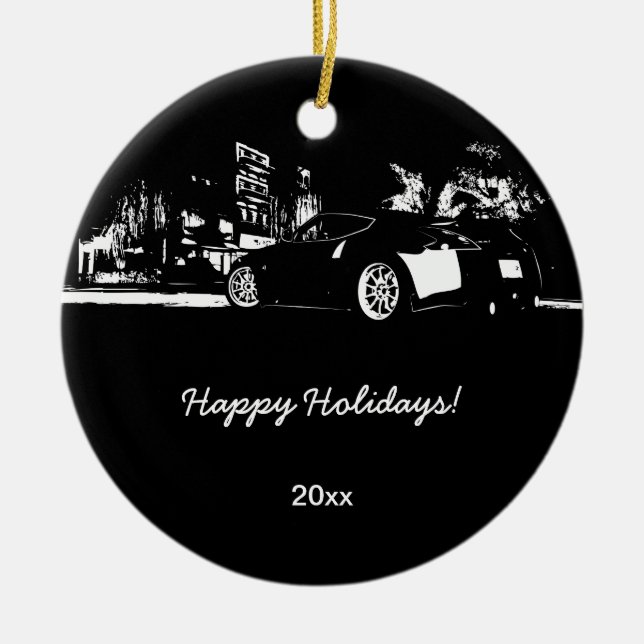 370Z rear shot Christmas Ornaments (Front)