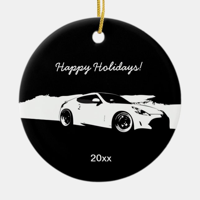 370Z rolling shot Christmas ornaments (Front)