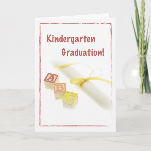 kindergarten graduation cards zazzleca