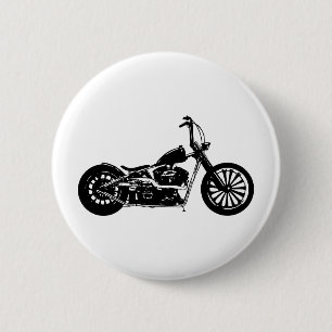 374 Chopper Bike 2 Inch Round Button