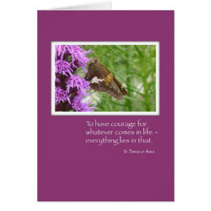 37798 Courage Butterfly on Flower