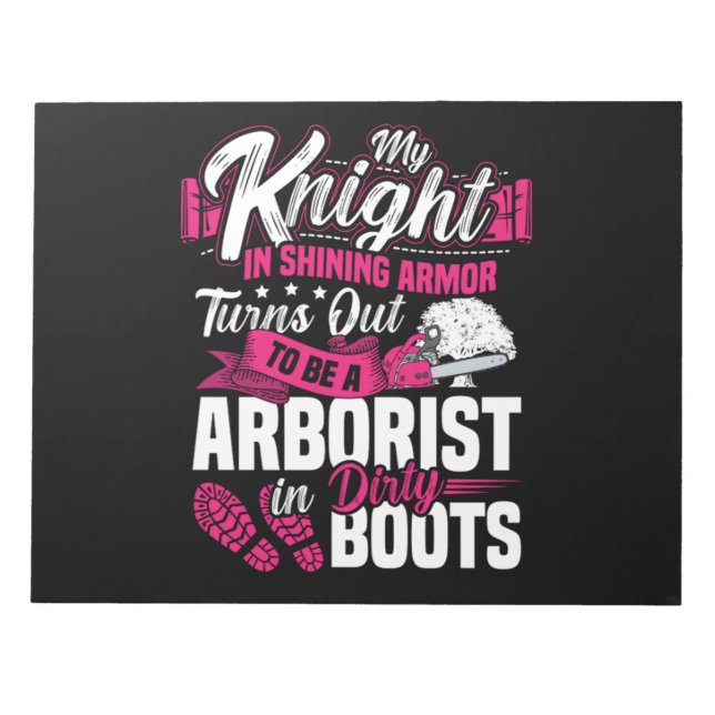 37.Arborist for a Tree trimmer Notepad (Front)