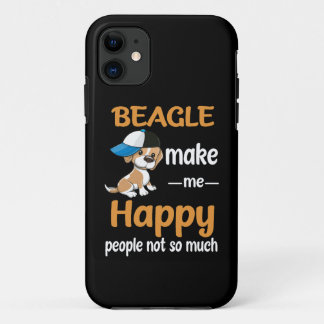 37 Beagle Make Me Happy iPhone 11 Case