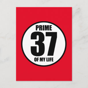 37 - prime of my life postcard