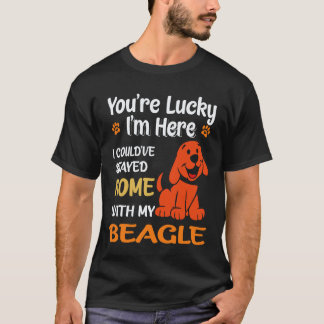 37 Stayed Home With My Beagle T-Shirt