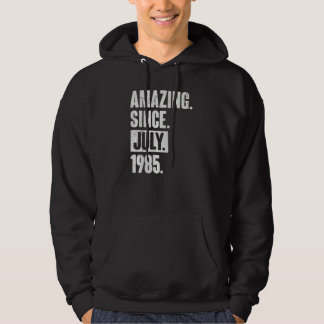 37 Year Old 37th Birthday Amazing Since July 198 Hoodie