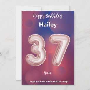 37 year old Happy Birthday card