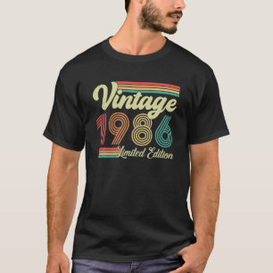 37 Years Old Vintage 1986 Born In 1986 37th T-Shirt