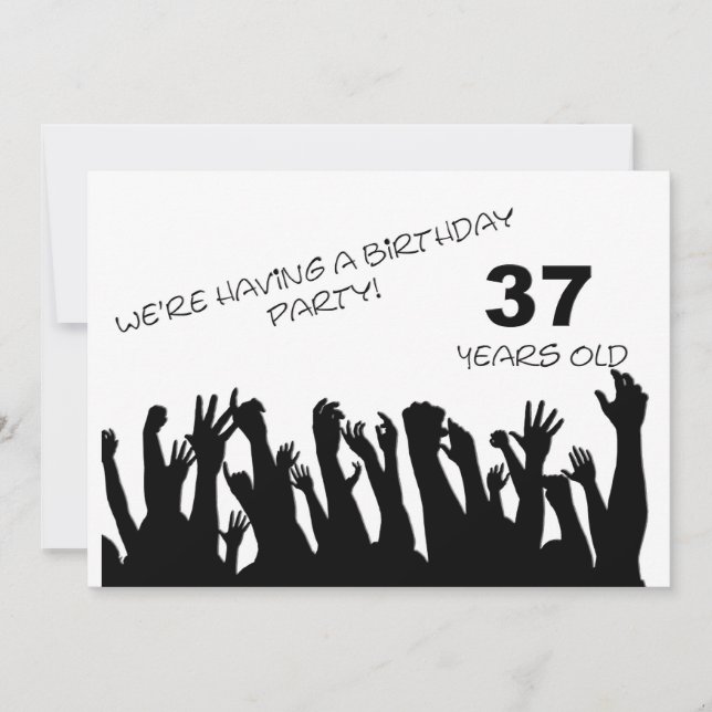 37ème invitation à la fête avec foule (Devant)