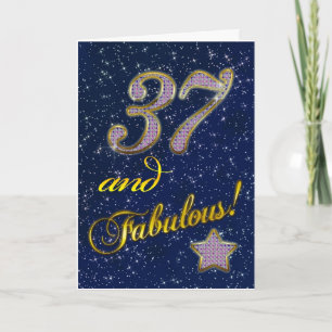 37th birthday for someone Fabulous Card