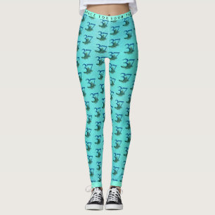 37th Birthday or Anniversary Peacock Pattern Leggings