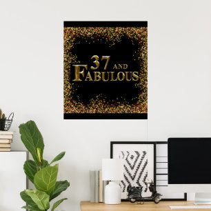 37th Birthday Poster
