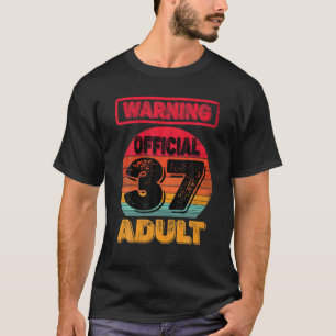 37Th Birthday Retro Distress Vintage 1985 37Yrs Ol T-Shirt