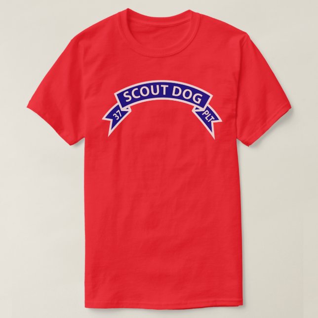 37th Scout Dog Platoon Tab T-Shirt (Design Front)