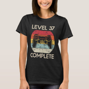 37th Wedding Anniversary Couples Husbynd Gamer Fun T-Shirt